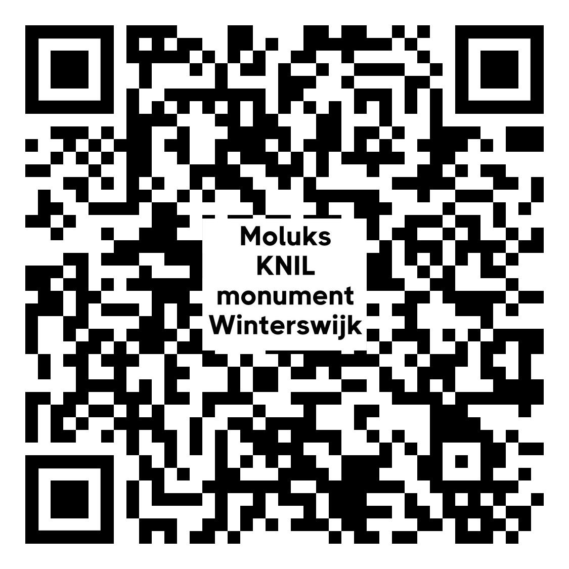 Home QR code Moluks KNIL monument Winterswijk